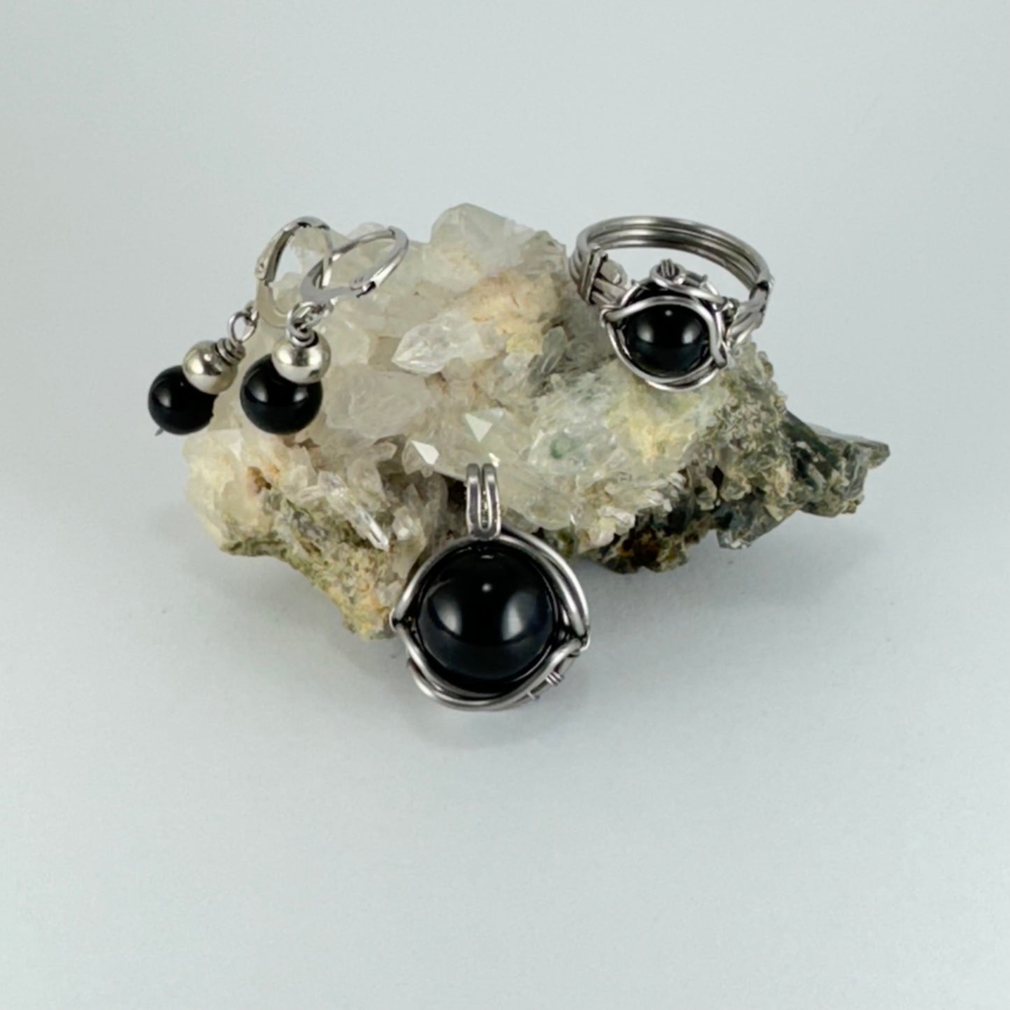 Set de obsidiana negra