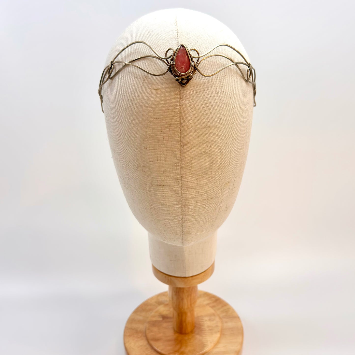 Tiare/Couronne de Rhodochrosite en Alpaga