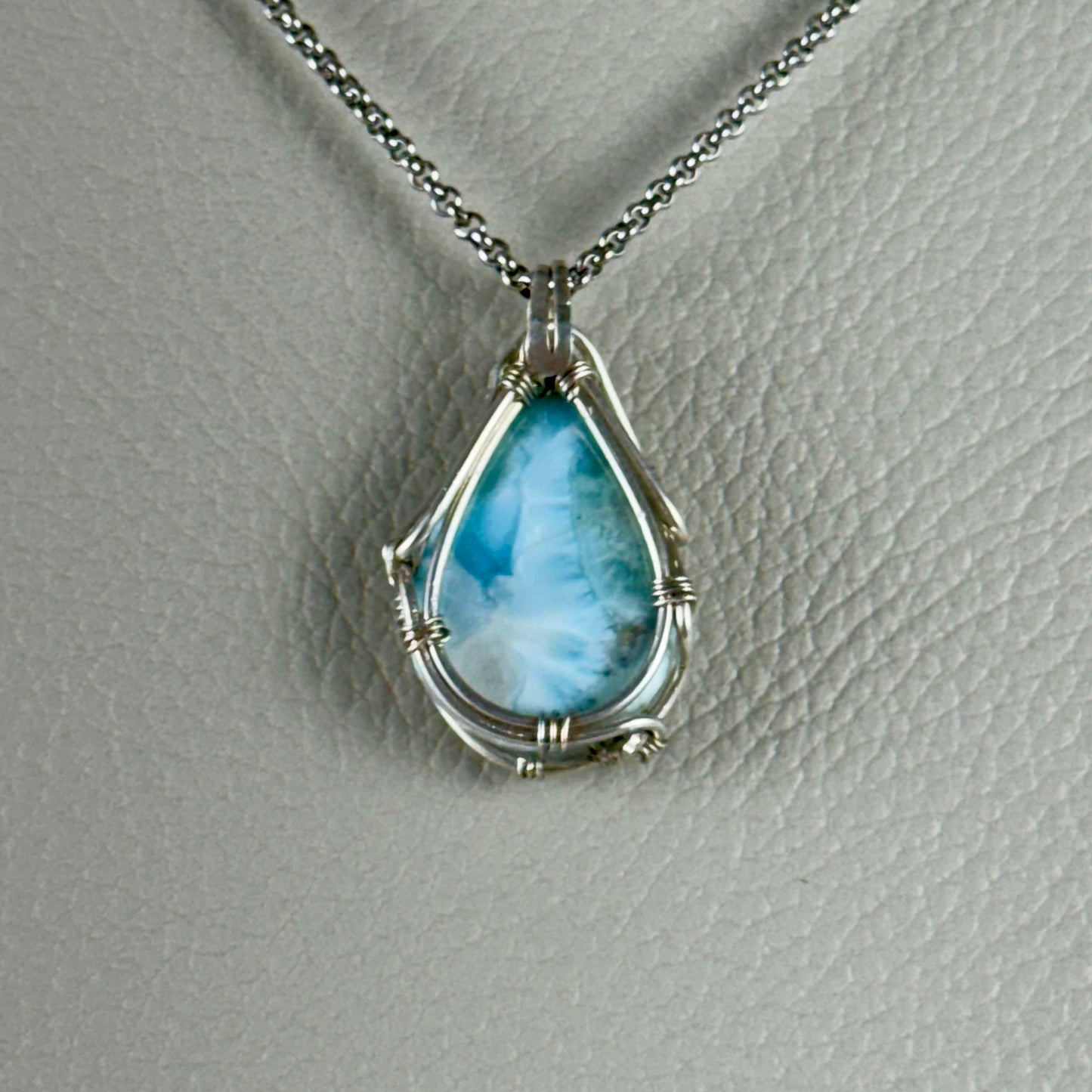 Dije de Larimar. Plata 950