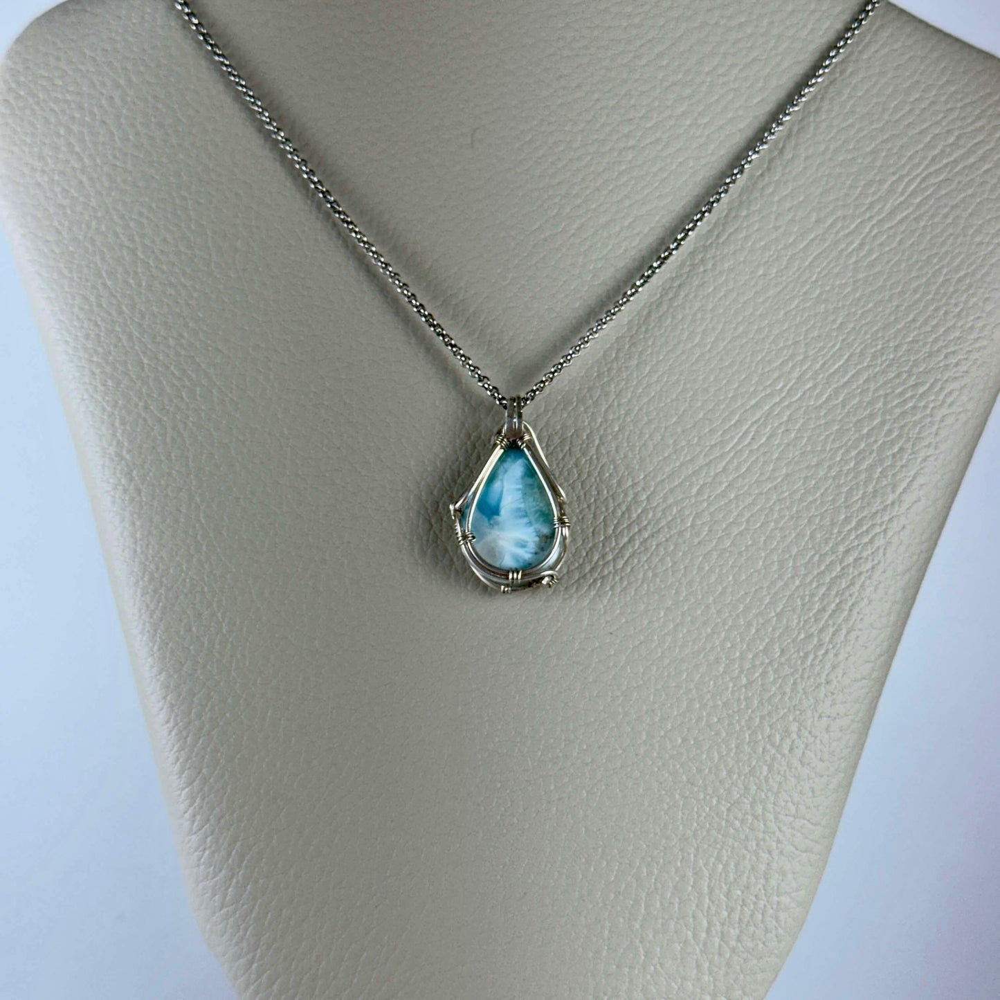 Dije de Larimar. Plata 950