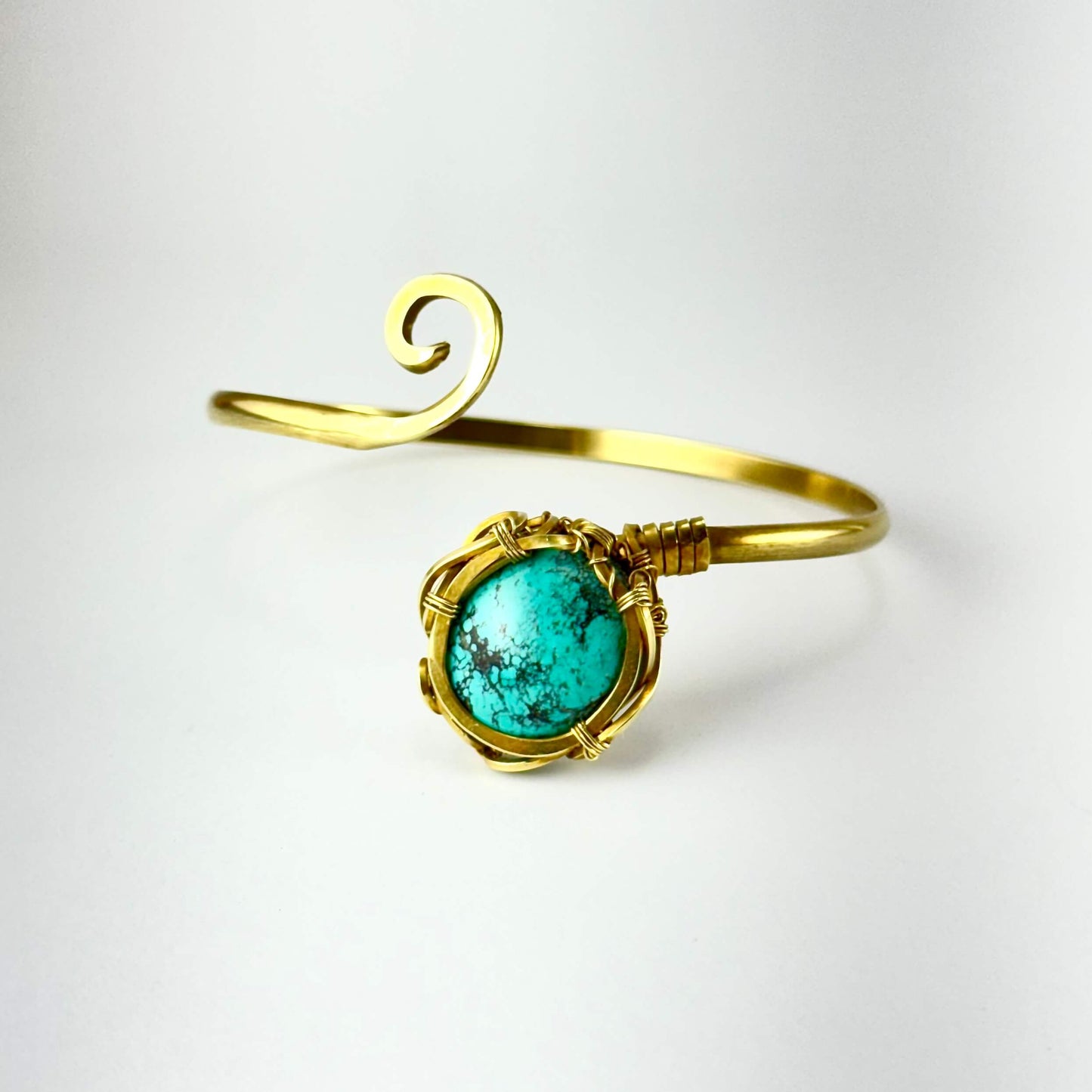 Pulsera de Turquesa en latón