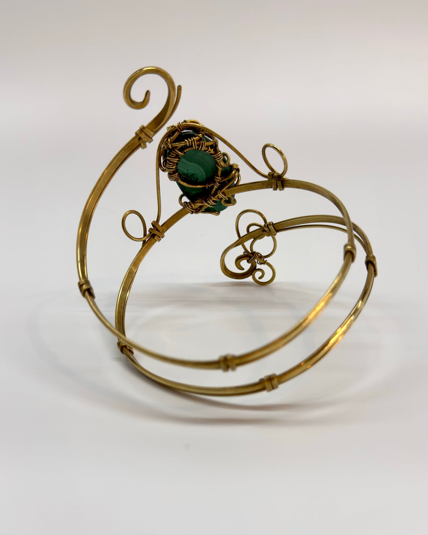 Bracelet de bras en malachite