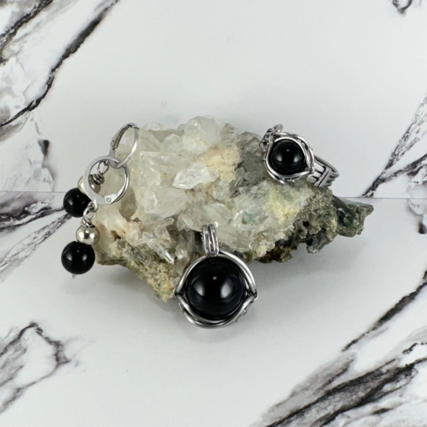 Set de obsidiana negra