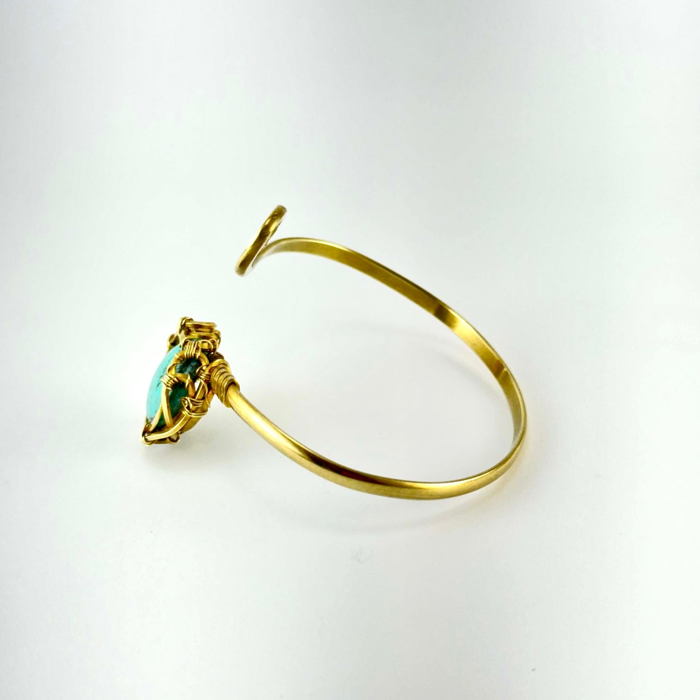 Pulsera de Turquesa en latón