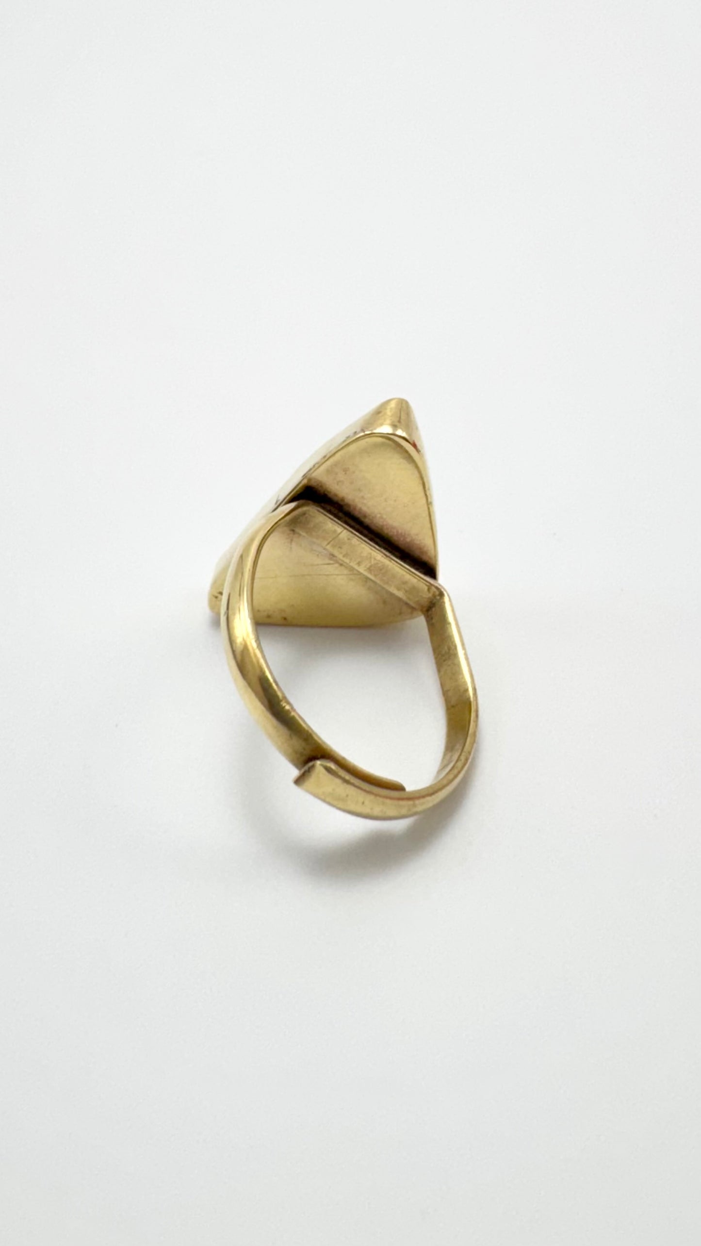 Anillo de Crisocola de Sonora en latón.