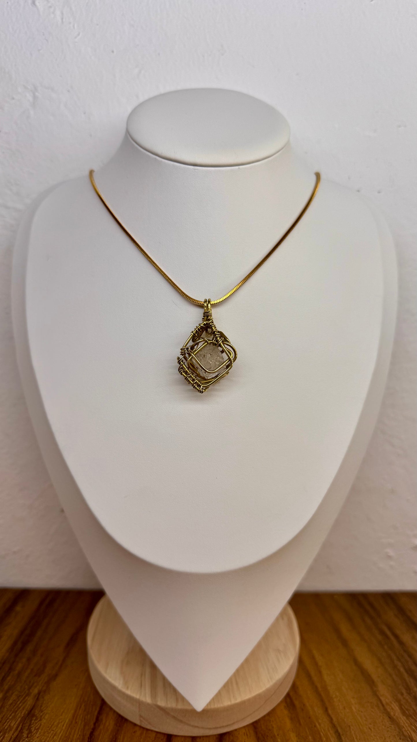 Herkimer Diamond Quartz Pendant