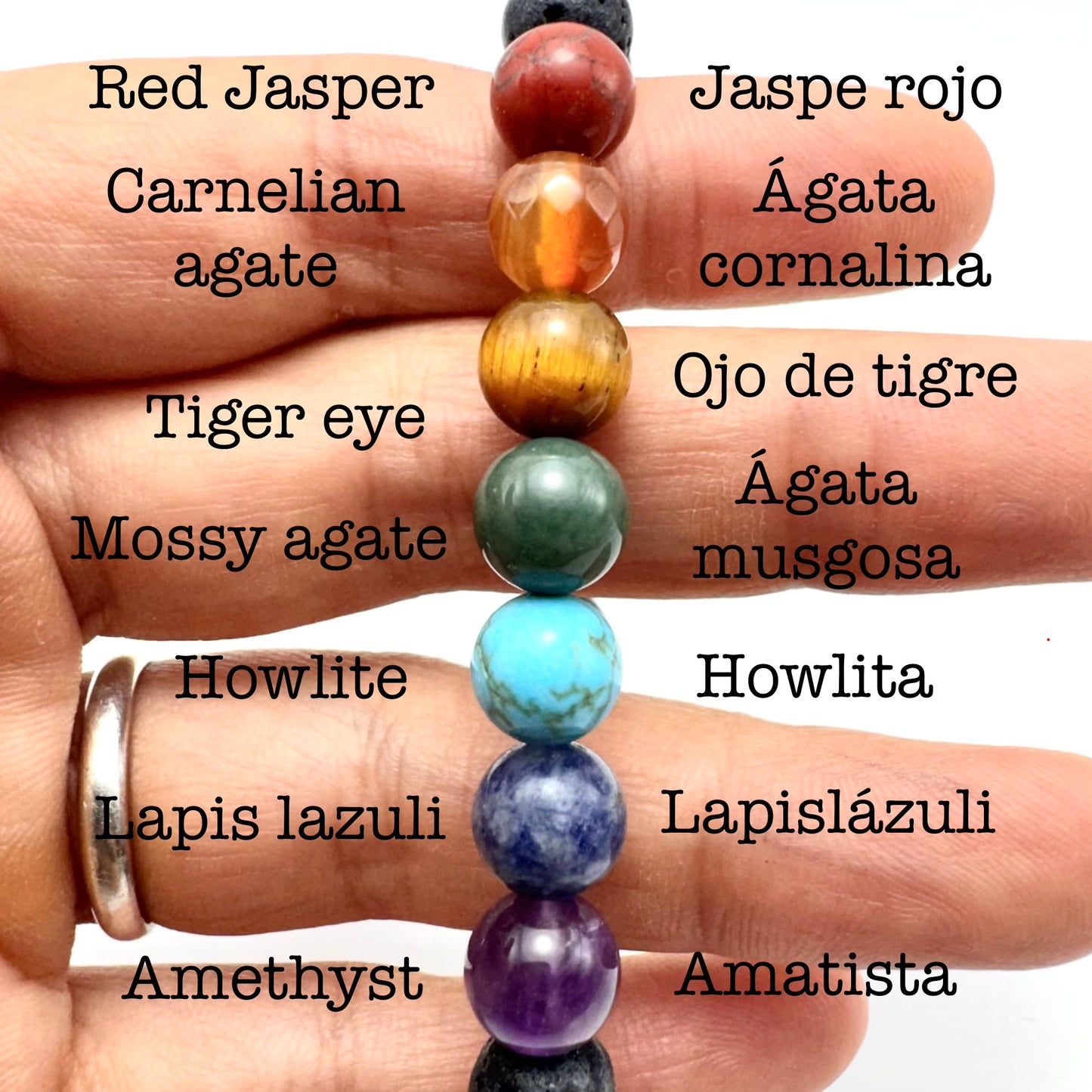 Pulseras de piedras naturales