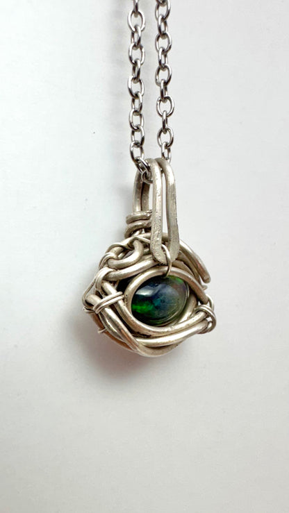 Ópalo negro Etíope Wire Wrap