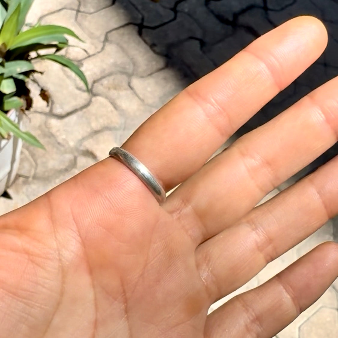 Anillo de Zafiro morado estrella. Plata 950