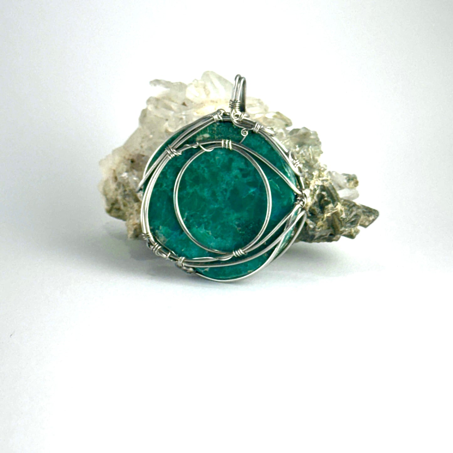 Pendentif chrysocolle péruvienne