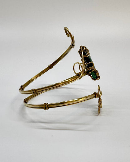 Bracelete de braço de malaquita
