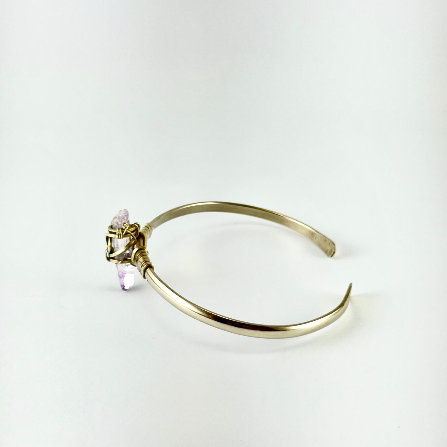 Amethyst bracelet in alpaca