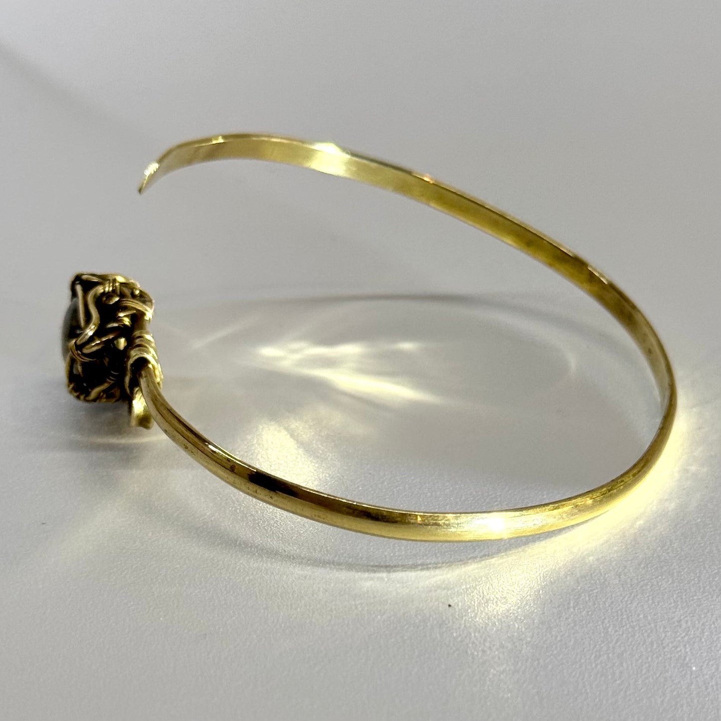 Bracelet en labradorite et laiton