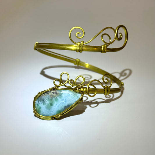 Brazalete de Larimar para brazo