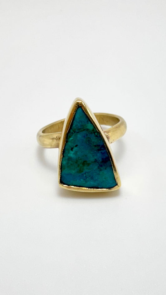 Anillo de Turquesa en latón