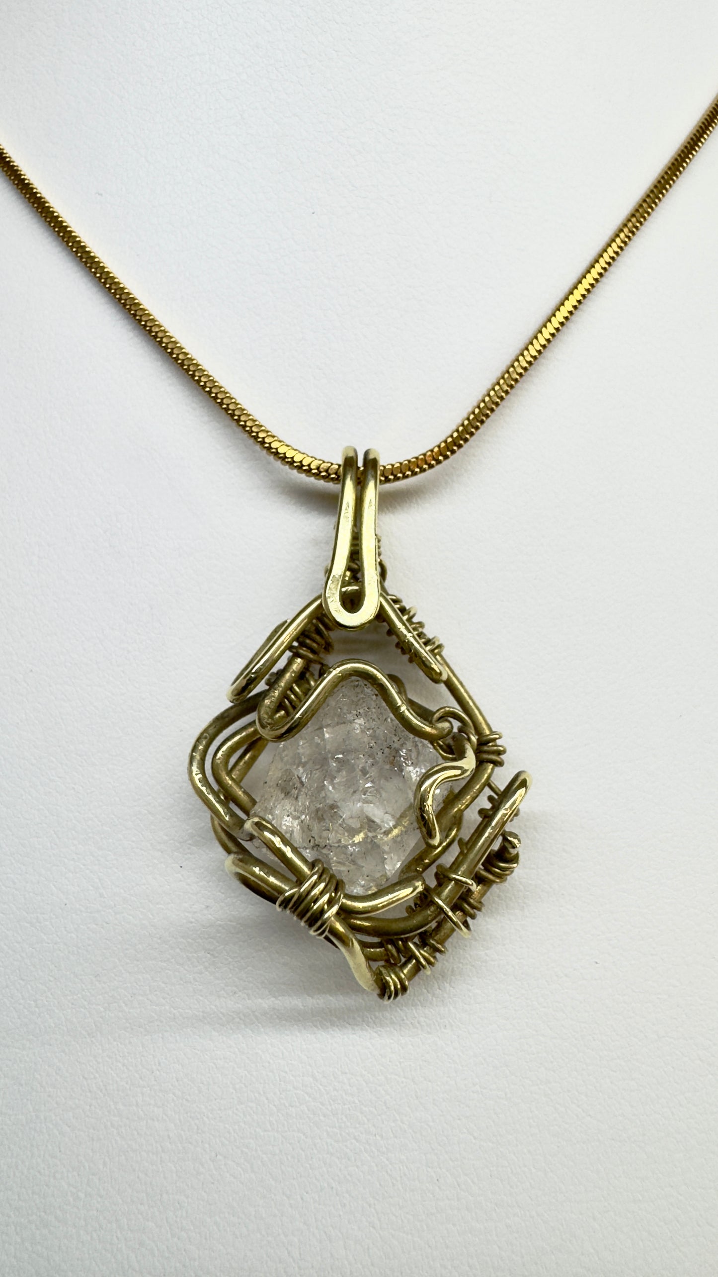 Herkimer Diamond Quartz Pendant