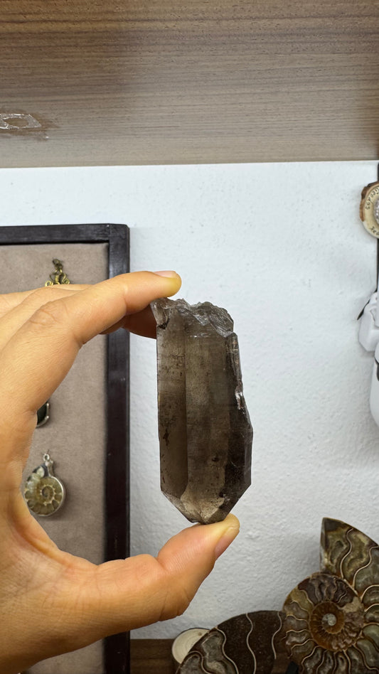Colgante de Cuarzo ahumado en bruto. Por encargo