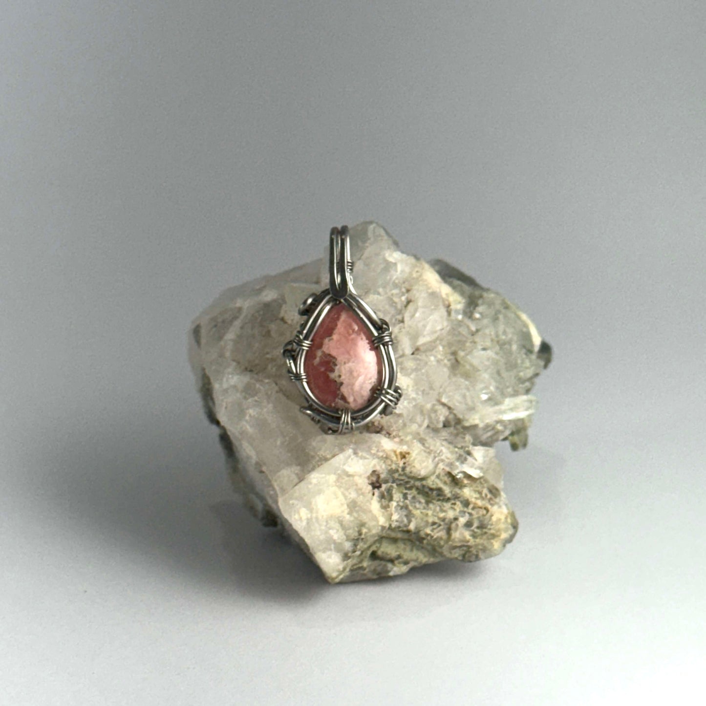 Small rhodochrosite pendant