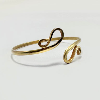 Pulseras de latón ajustables