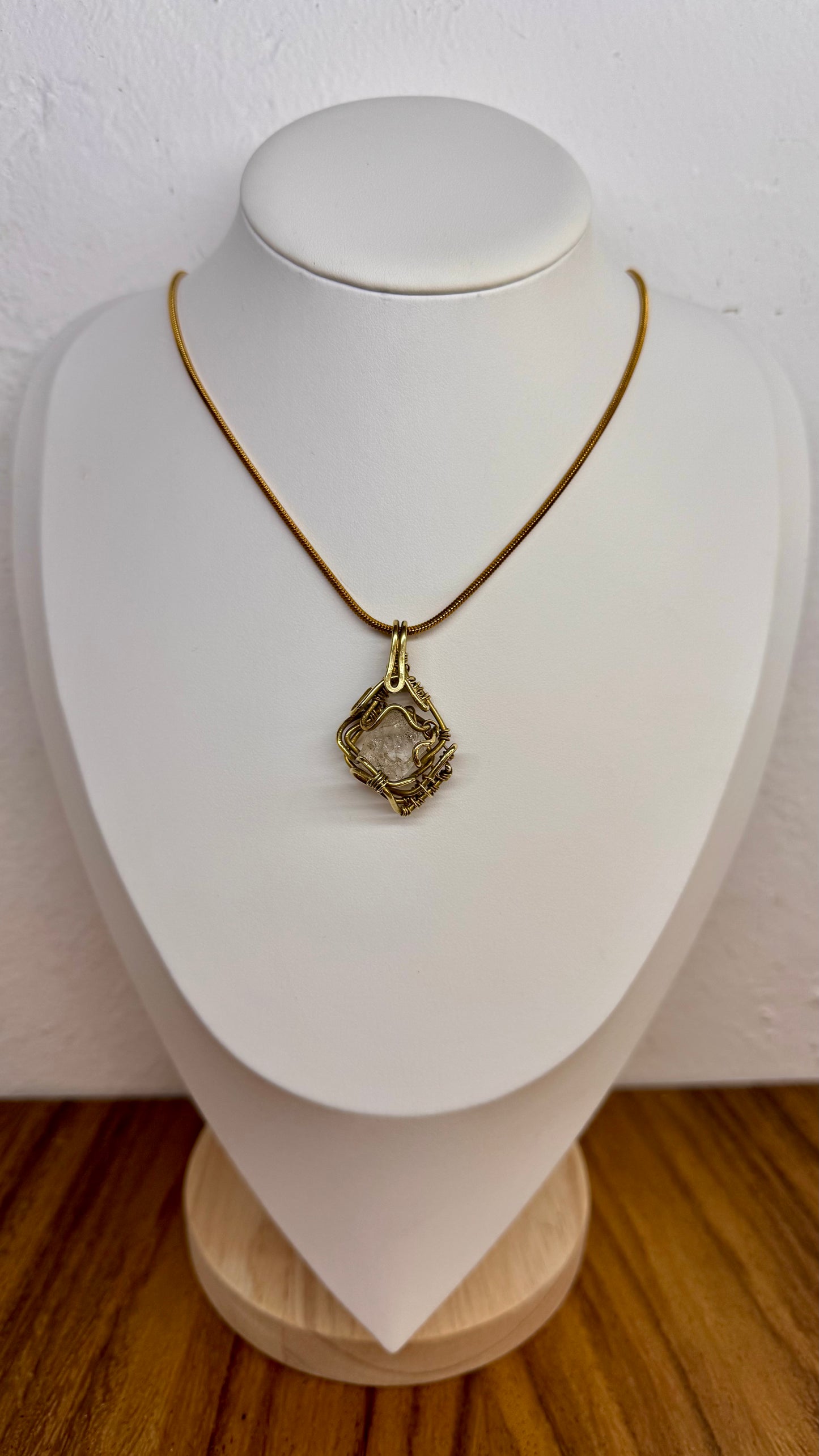 Herkimer Diamond Quartz Pendant