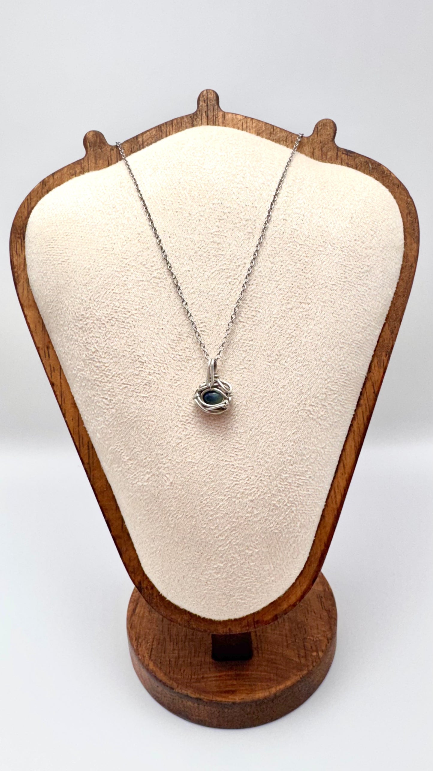 Ópalo negro Etíope Wire Wrap