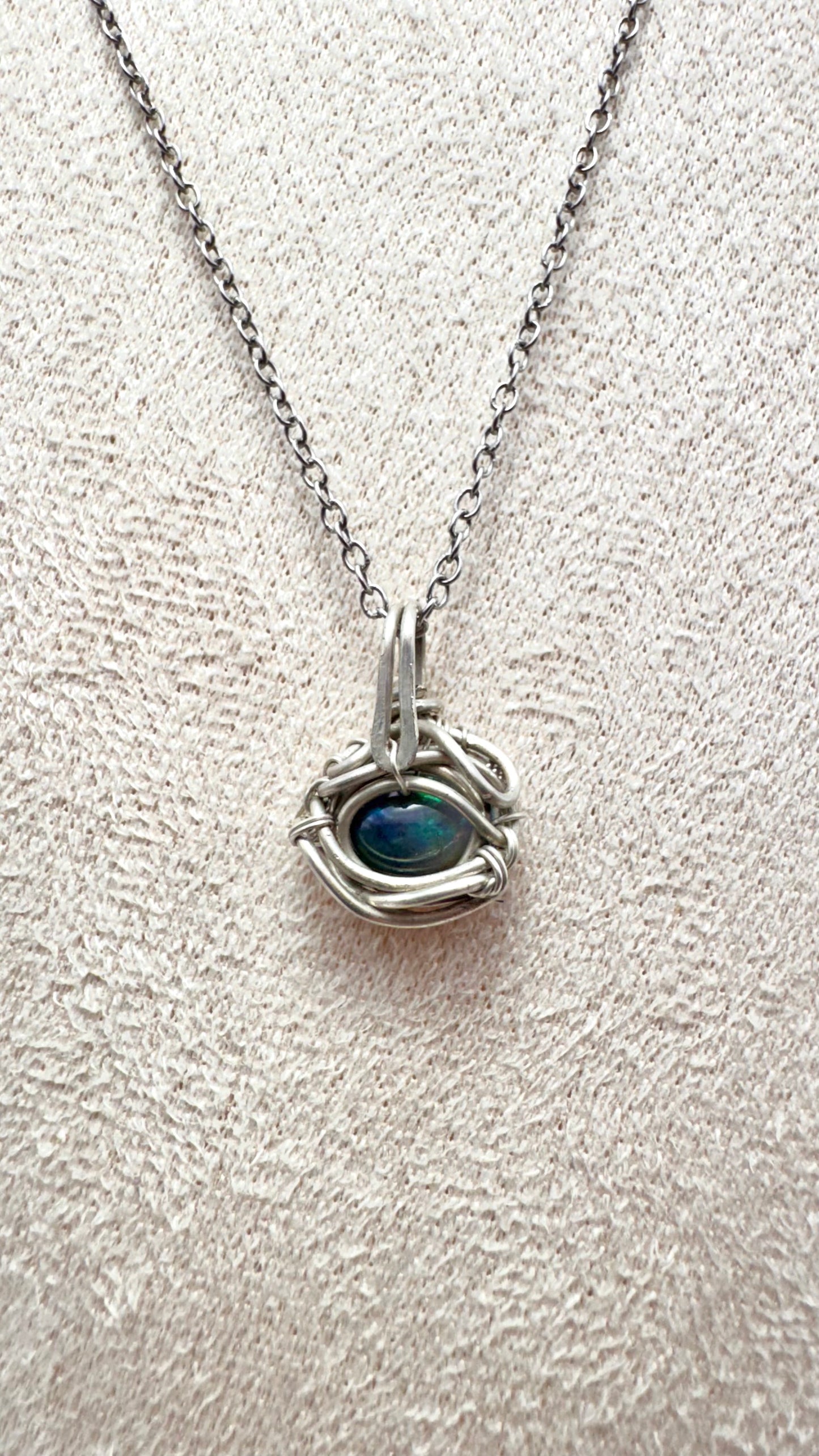Ópalo negro Etíope Wire Wrap