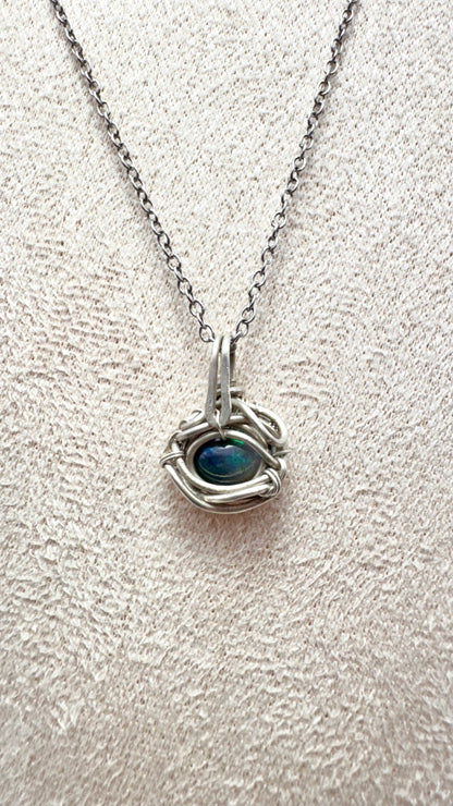 Ópalo negro Etíope Wire Wrap